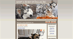 Desktop Screenshot of adoptahusky.org